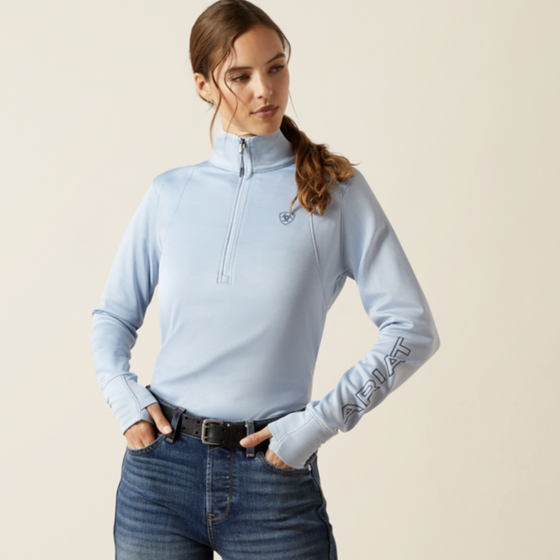Ariat Womens Team EQ 1/2 Zip Pullover Skyway
