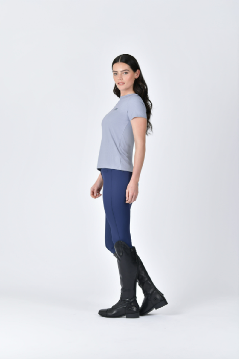 Weatherbeeta Womens Relaxed UV Short Sleeve Tee Blue Stone-1