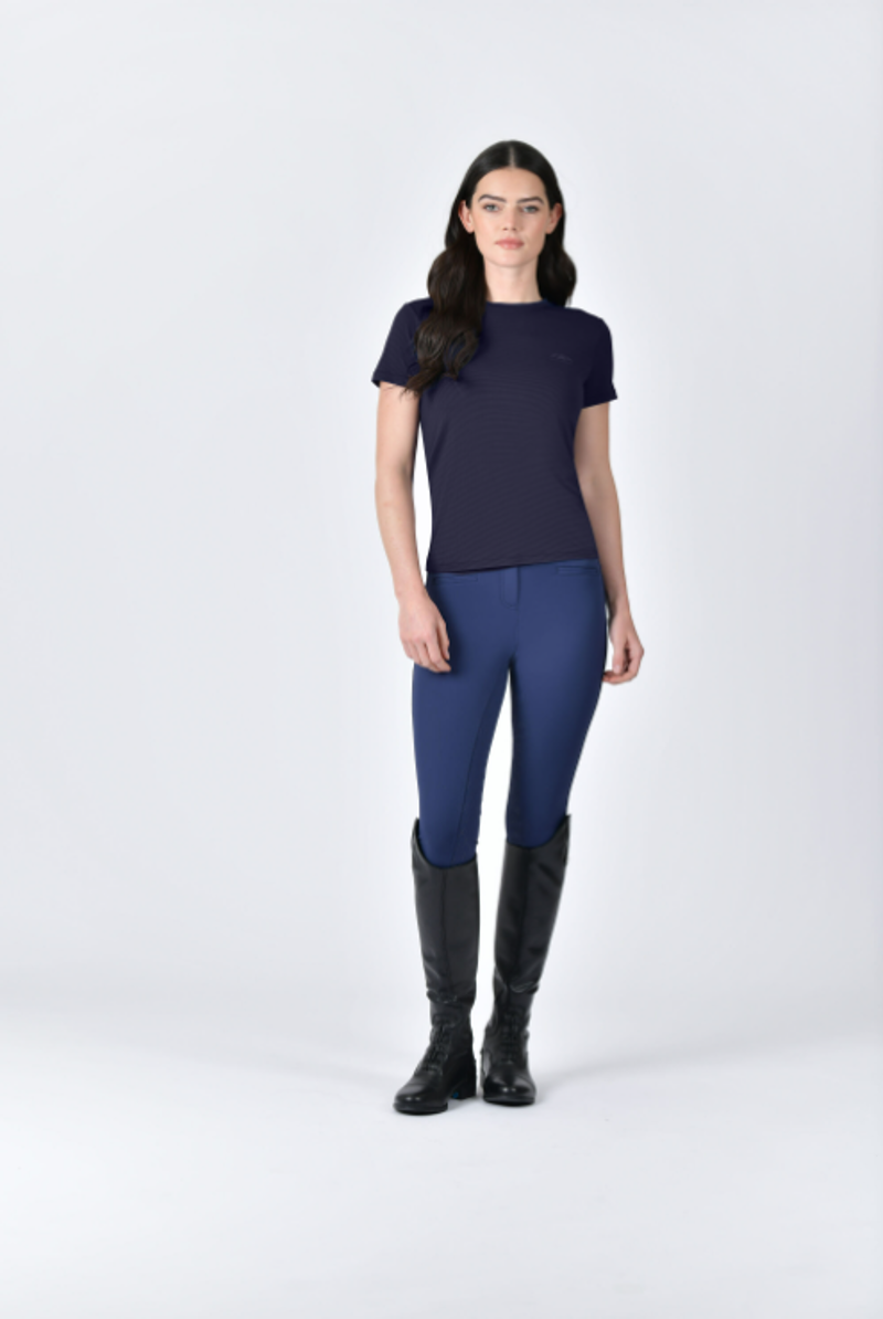 Weatherbeeta Womens Relaxed UV Short Sleeve Tee Navy-1