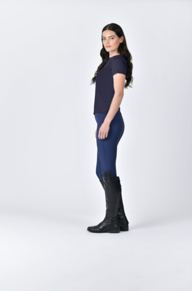 Weatherbeeta Womens Relaxed UV Short Sleeve Tee Navy-2