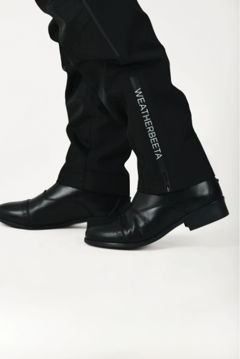 Weatherbeeta Womens Rayne Waterproof Overtrousers II Black/White-2