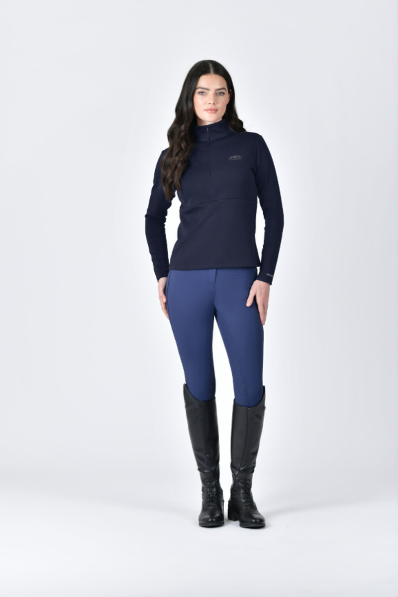 Weatherbeeta Womens Copper 1/2 Zip Long Sleeve Mid Layer Navy-3