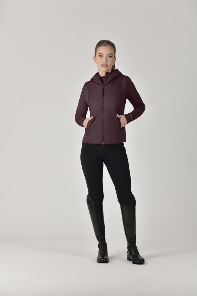 Weatherbeeta Womens Hybrid Padded Jacket Mulberry-1