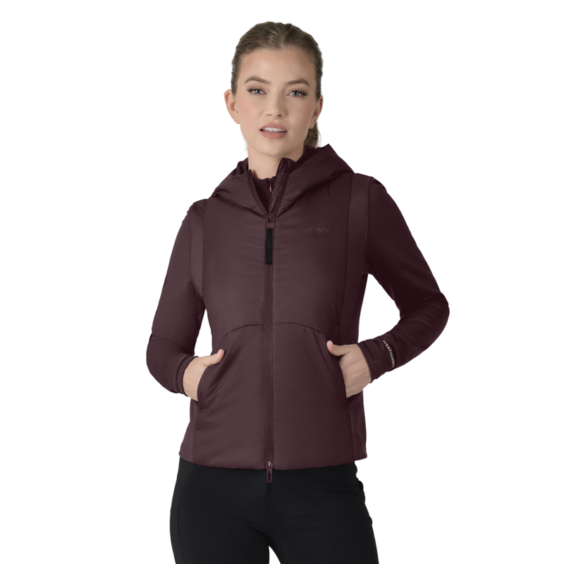 Weatherbeeta Womens Hybrid Padded Jacket Mulberry