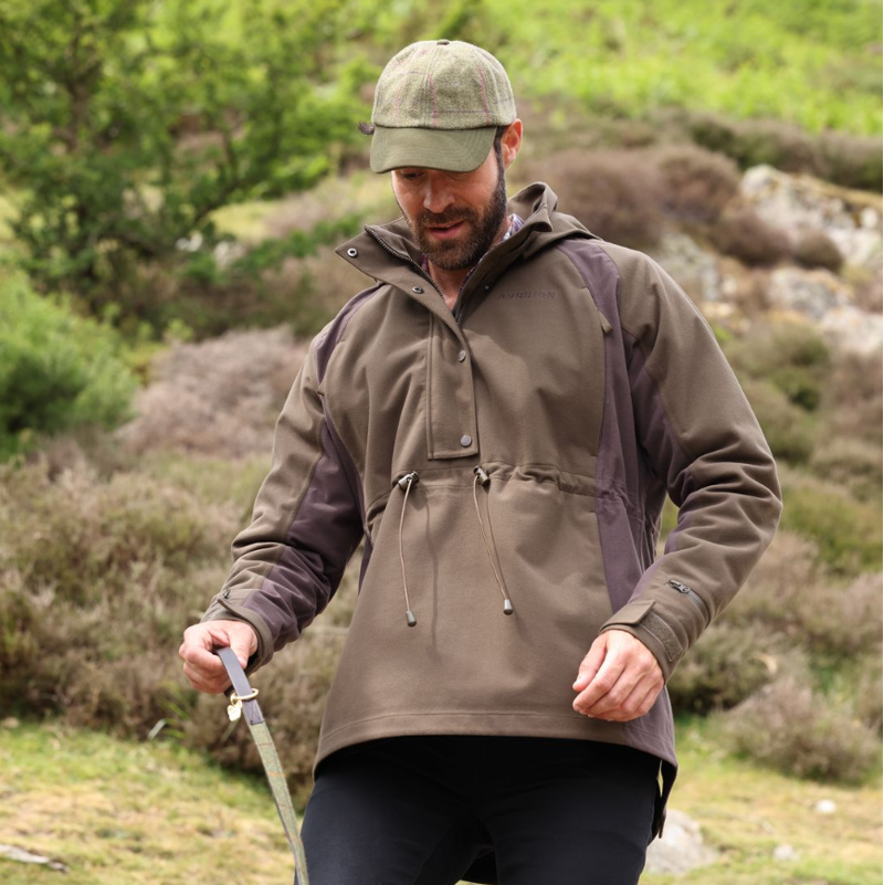 Shires Aubrion Heritage Quarter Zip Jacket Unisex Dark Olive-4