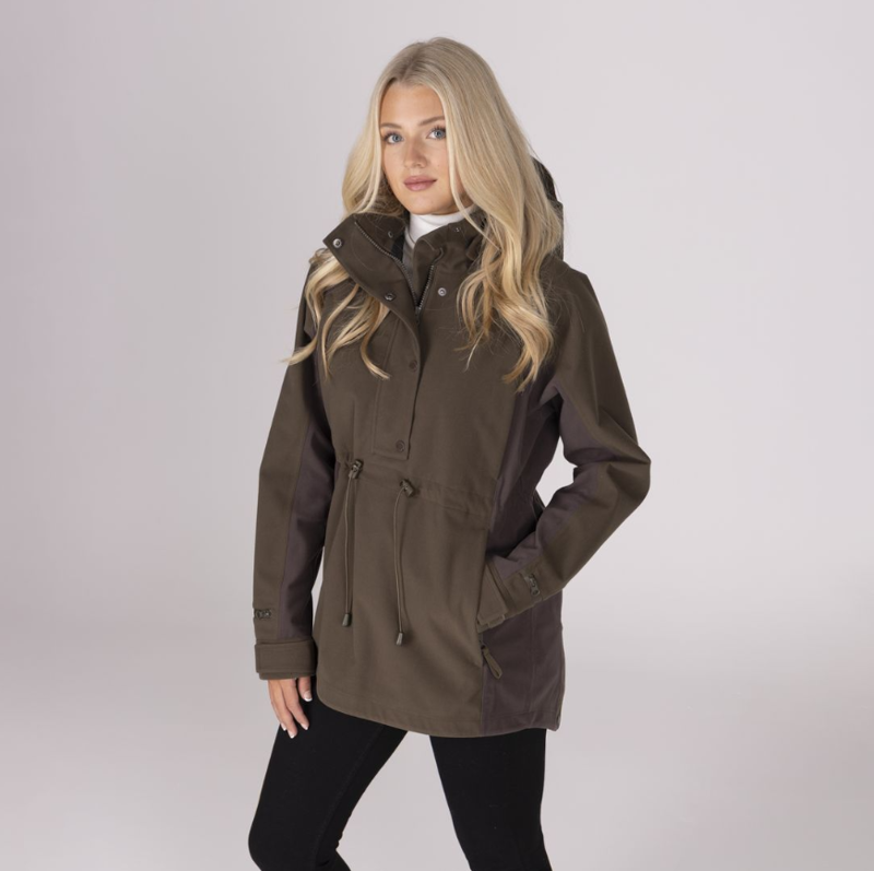 Shires Aubrion Heritage Quarter Zip Jacket Unisex Dark Olive