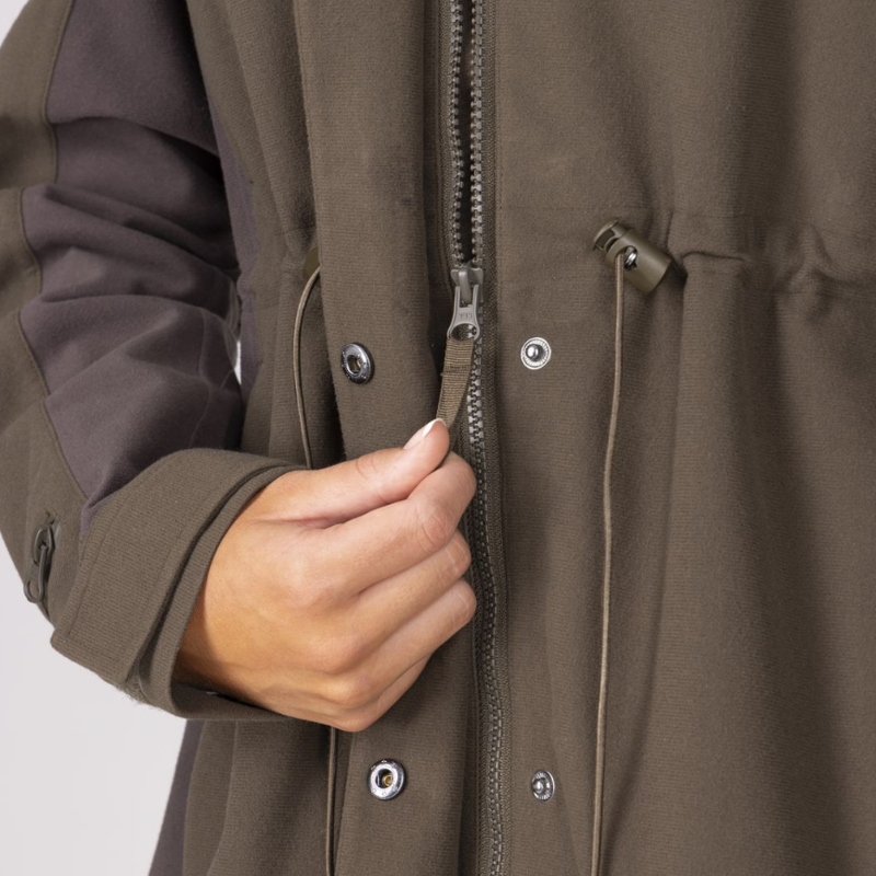 Shires Aubrion Heritage Full Zip Jacket Unisex Dark Olive-1