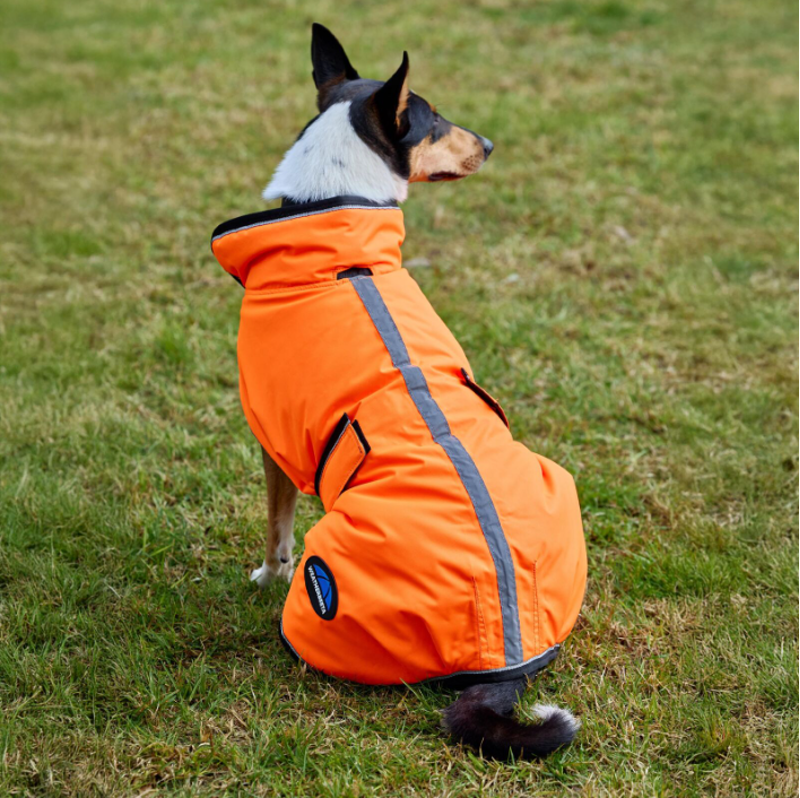Weatherbeeta Comfitec Reflective 300D Deluxe Showerproof Dog Coat Orange-1