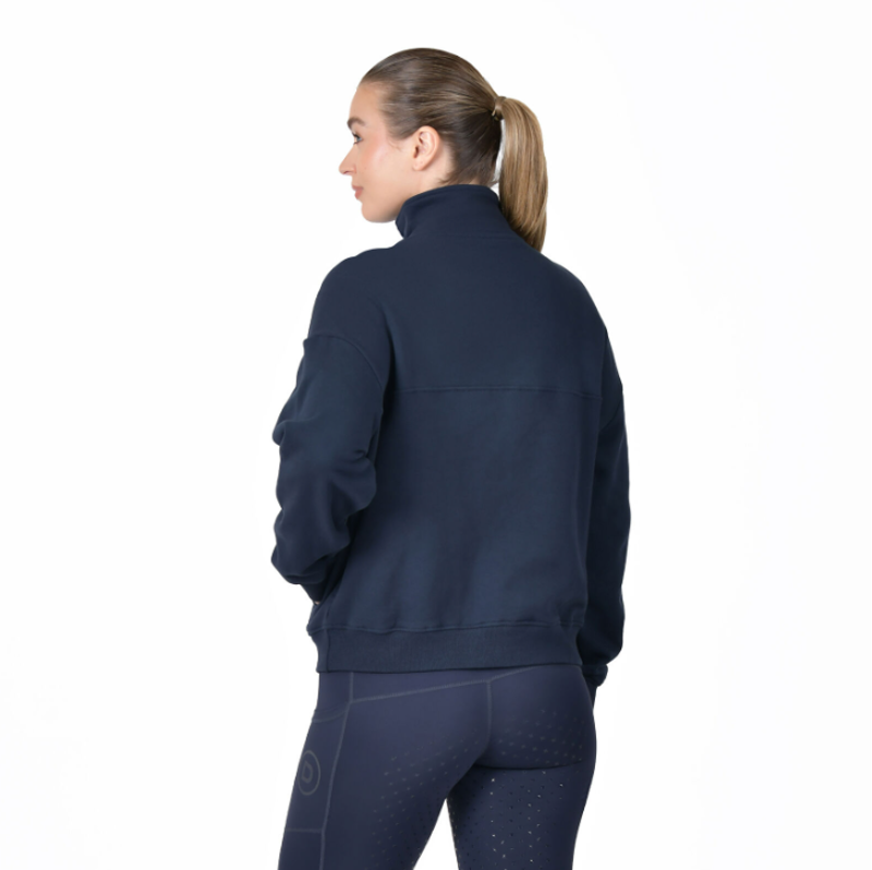 Dublin Ladies 1/4 Zip Fleece Pullover Navy-4