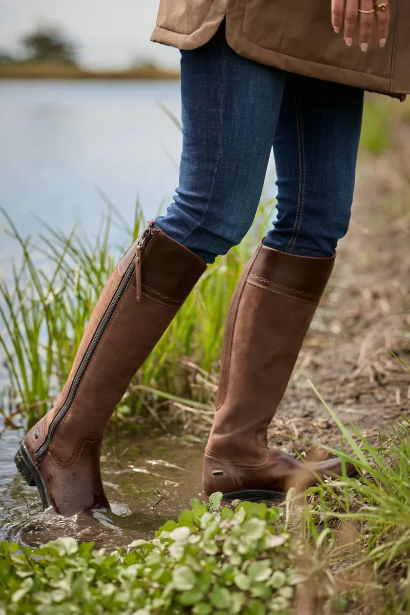 Ariat Womens Windsor Waterproof Boot in Tobacco Brown-6