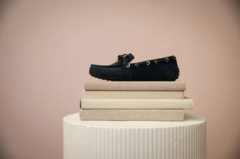 Ariat Womens Margot Driving Moccasin in Navy Suede