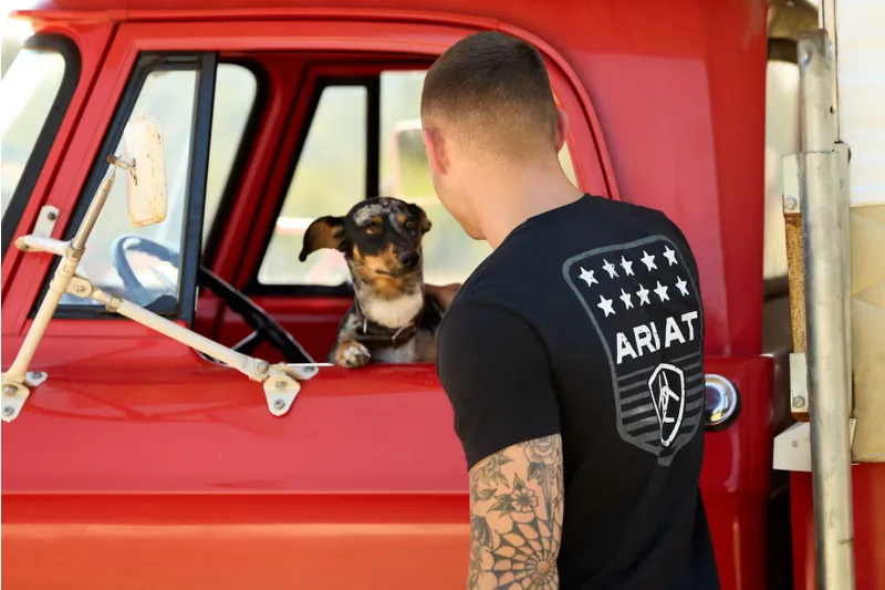 Ariat Mens Short Sleeve Stars and Stripes T-shirt Black-5