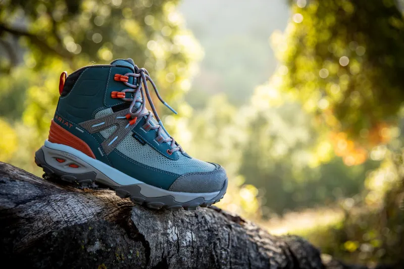 Ariat Womens Traverse Mid Waterproof Hiking Boot in Blue Depths-4