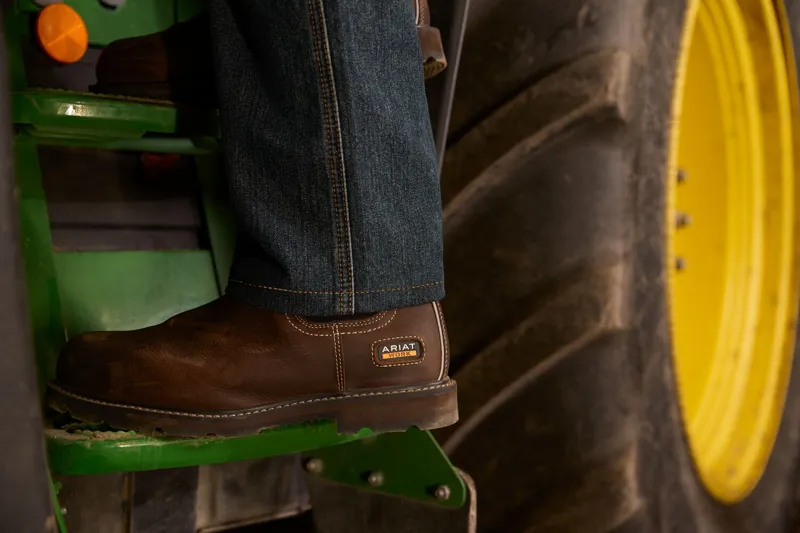 Ariat Mens Groundbreaker Waterproof Steel Toe Work Boot Dark Brown-5