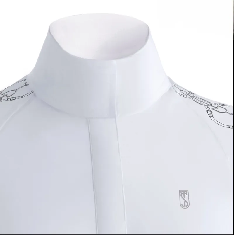 Tredstep Snaffle Short Sleeve Competition Shirt White-2
