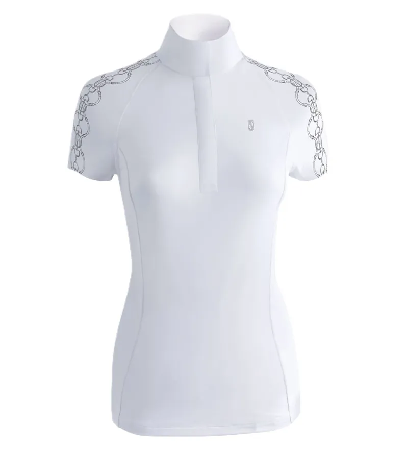 Tredstep Snaffle Short Sleeve Competition Shirt White-1