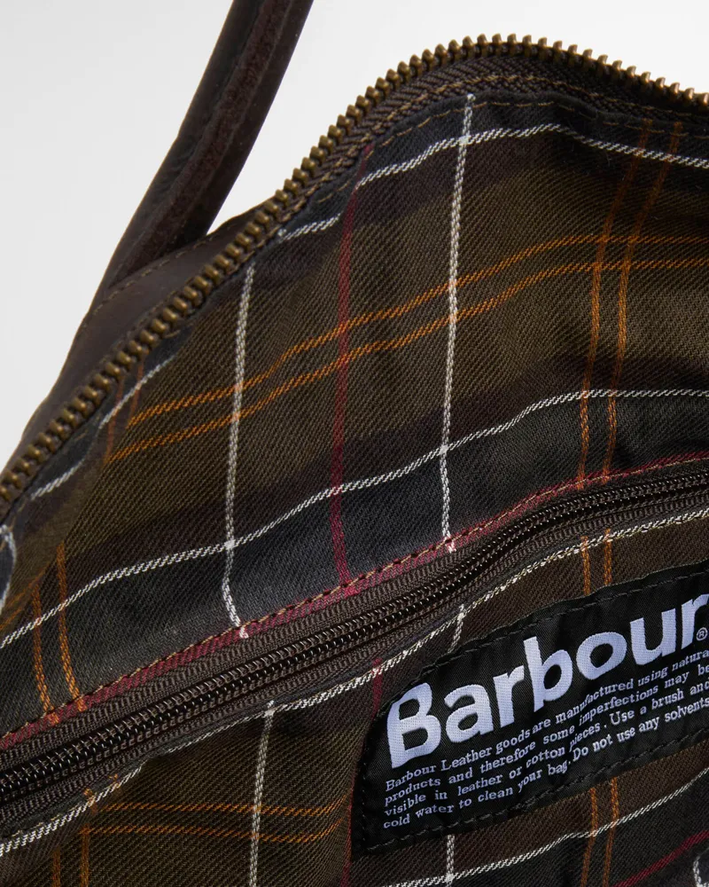 Barbour Waxed Cotton Holdall in Olive-2
