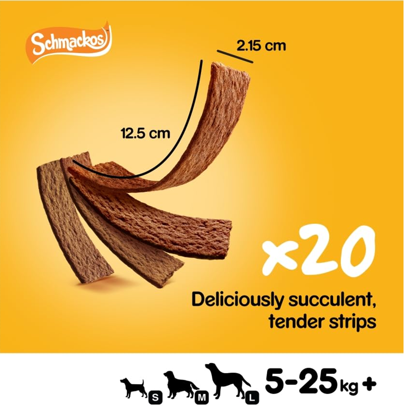 Pedigree Schmackos Poultry Dog Treats 144g-1