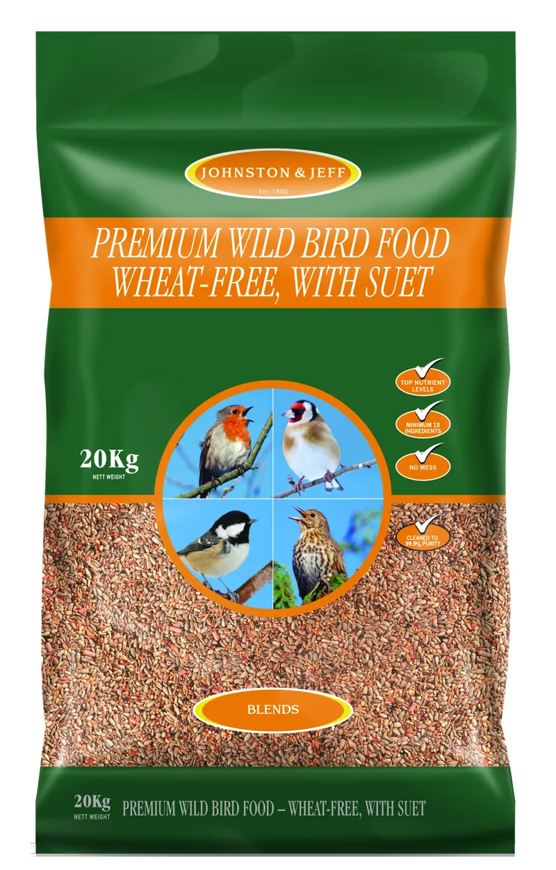 Johnston and Jeff Premium Wheat Free Blend With Suet 20kg