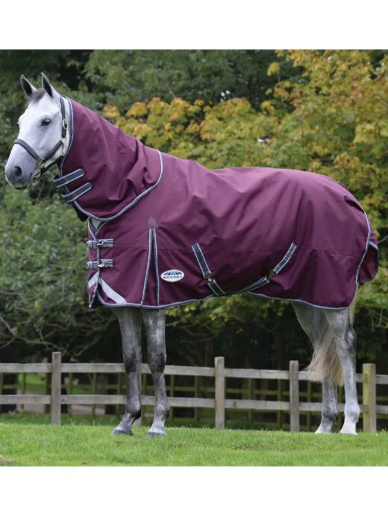 Weatherbeeta Comfitec Plus Dynamic II Detach-a-neck Medium-Lite MAROON