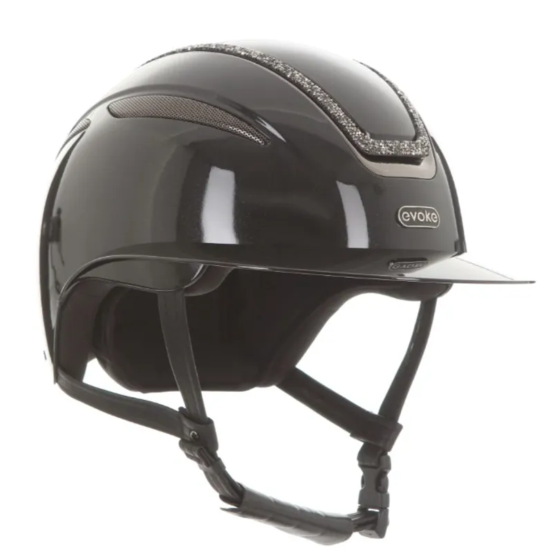 Evoke Callisto Classic Peak Black Metallic with Marcasite Crystal Frame-2