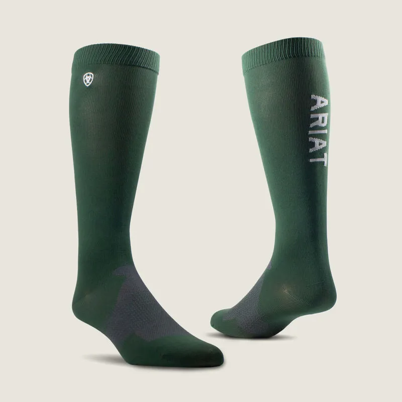 Ariat TEK Essential Performance Sock in Jungle Green