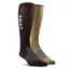 AriatTEK Essential Performance Sock 2-Pack in Brown and Olive