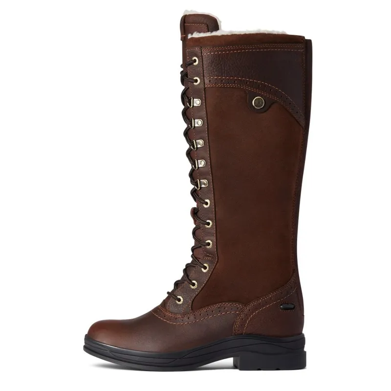 Ariat Women's Wythburn Tall Waterproof Insulated Laced Boot Dark Brown