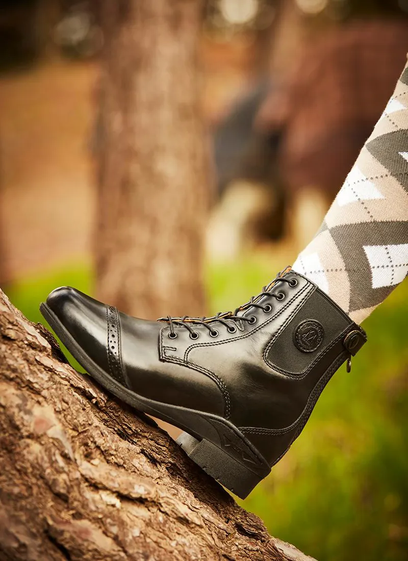 Mountain Horse Aurora Back Zip and lace Paddock Boot in Black-2