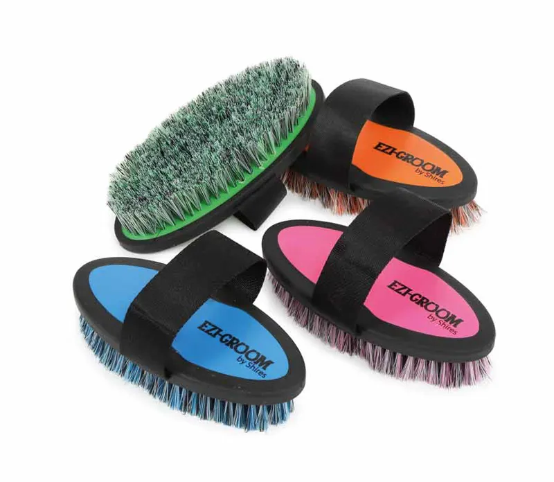  EZI-GROOM Grip Body Brush Small Bright Green-3