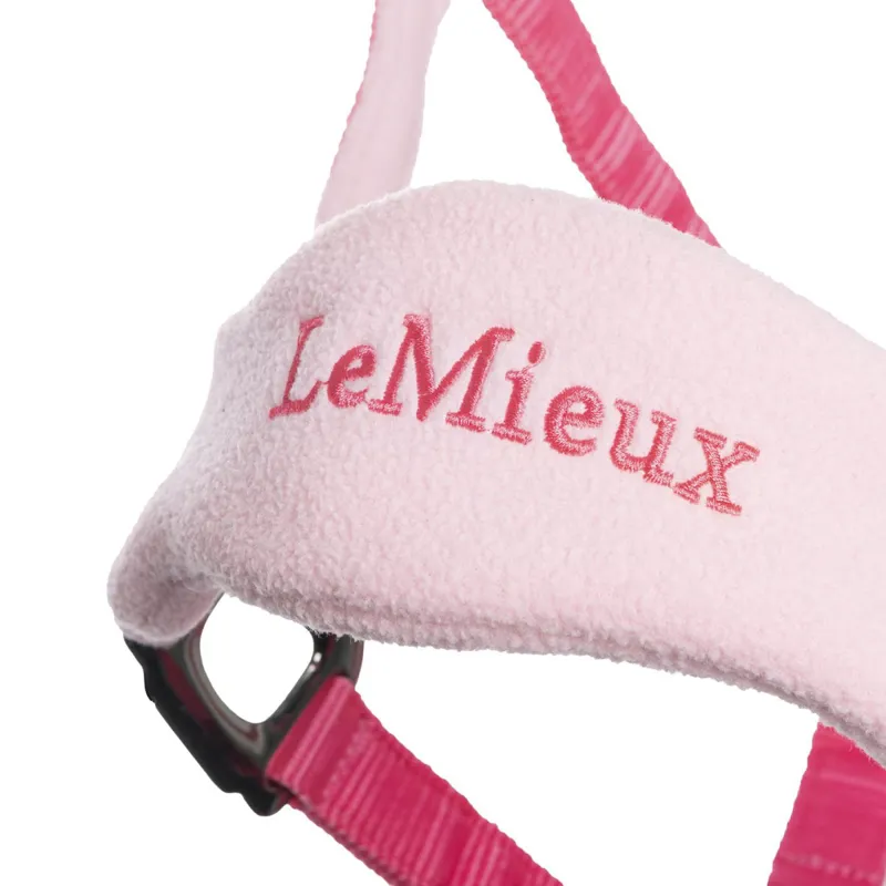 LeMieux Vogue Fleece Headcollar and Rope Watermelon-2