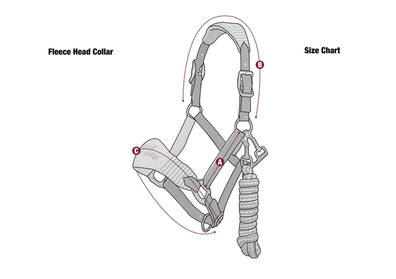 LeMieux Vogue Fleece Headcollar and Rope Watermelon-5