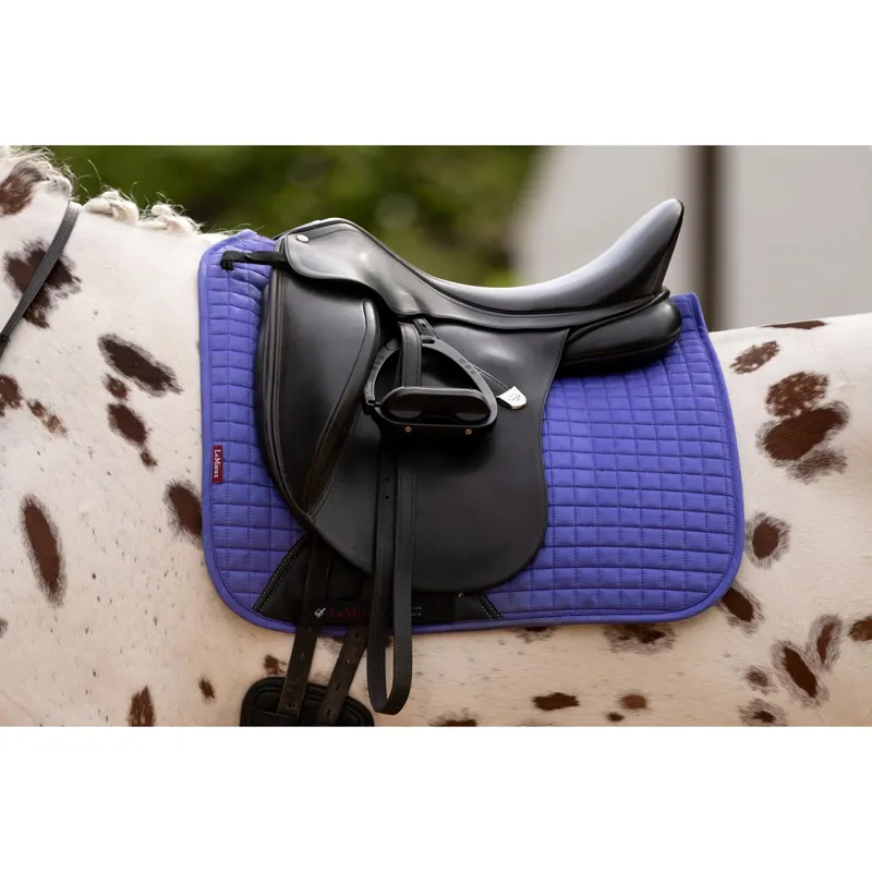 LeMieux Dressage Square Suede Bluebell -2