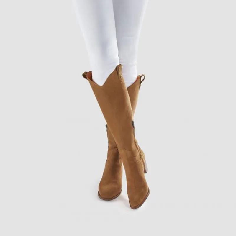 Fairfax and Favor Knee High Rockingham Boot in Tan-2