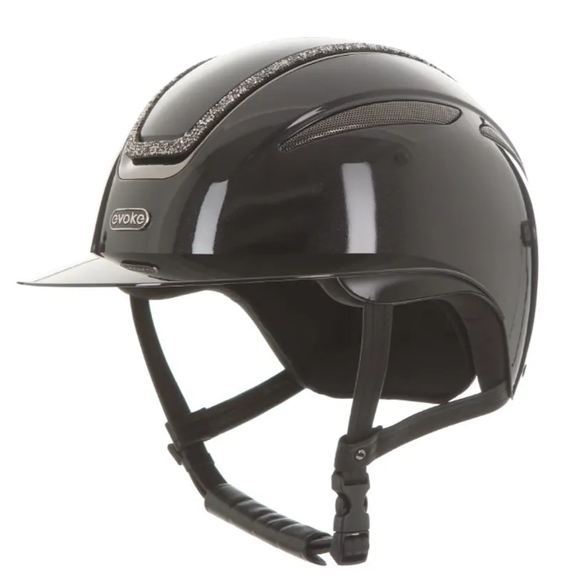 Evoke Callisto Classic Peak Black Metallic with Marcasite Crystal Frame-3