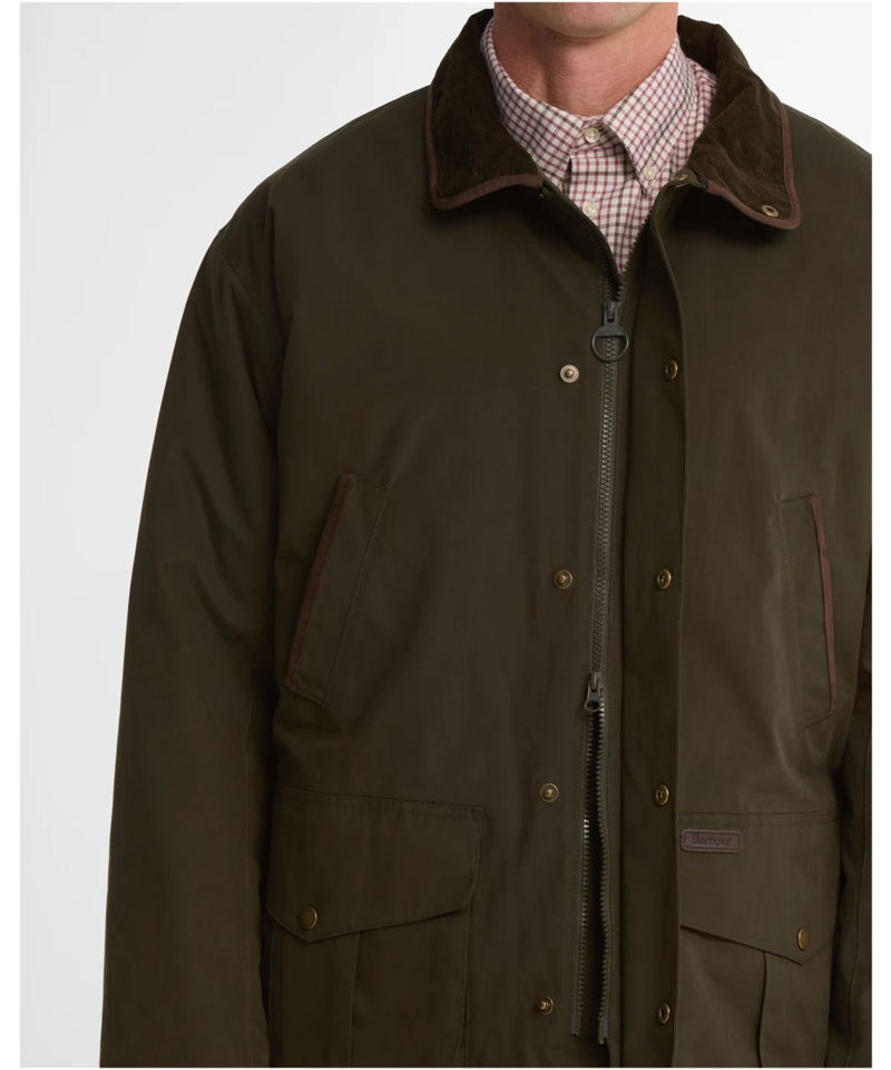 Barbour Men's Bromfield Waterproof Jacket in Dark Olive-2