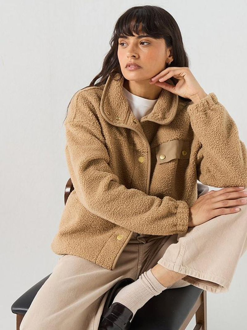 Barbour Women's Mabel Fleece in Warm Trench-1