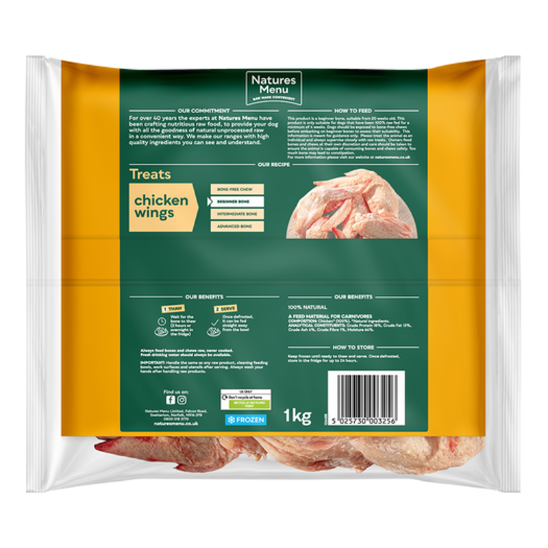 Nature's Menu Frozen Chicken Wings 1kg-1