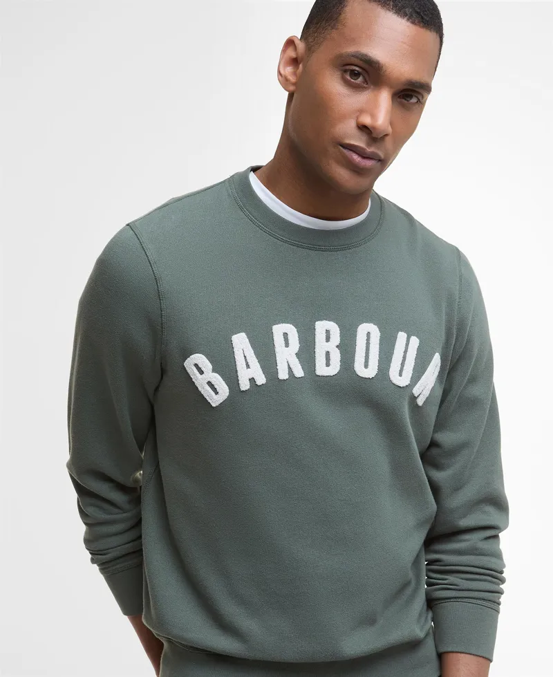 Barbour Mens Prep Logo Sweatshirt Thyme-3