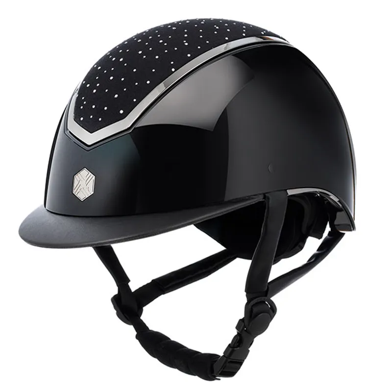 Charles Owen Kylo Crystal Black Gloss/Chrome