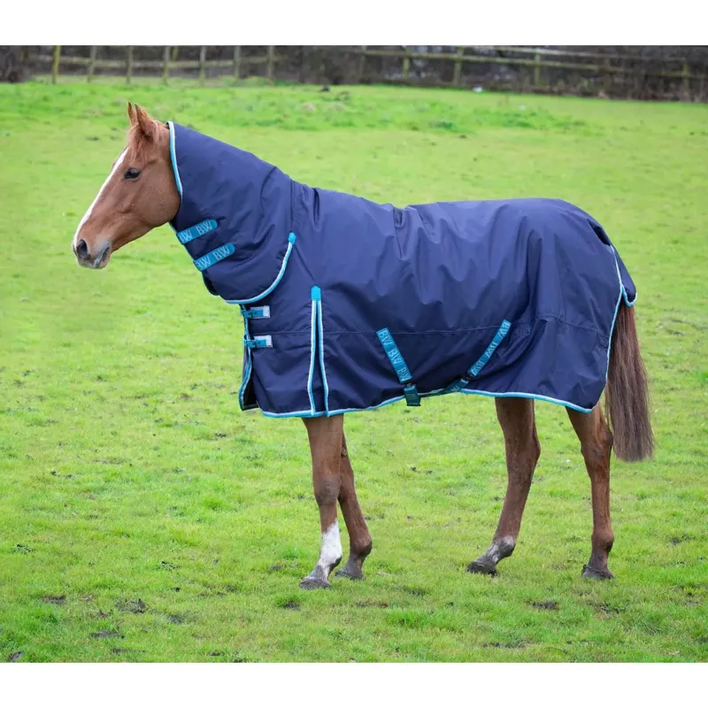 Bridleways Light Weight Combo Turnout Rug in Navy