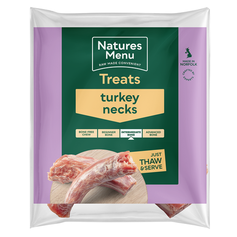 Natures Menu Raw Frozen Chewable Turkey Necks