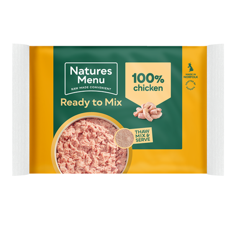  Natures Menu Raw Frozen 100% Chicken Block 400g