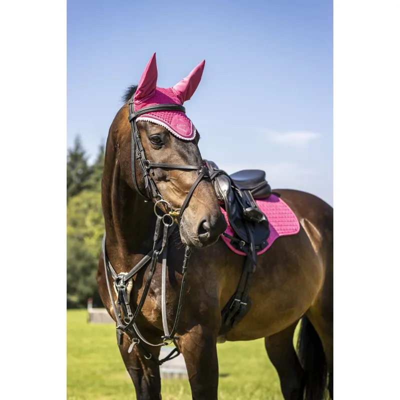 LeMieux Classic Fly Hood in Watermelon -2