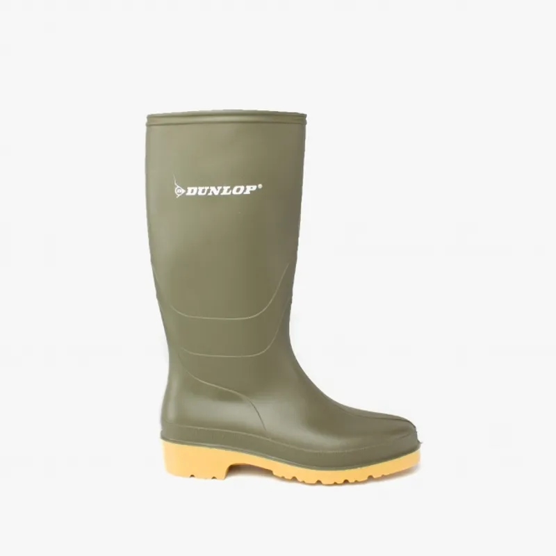 Dunlop Junior Wellington Boots in Green-1