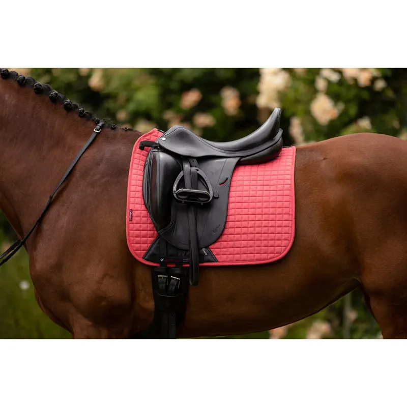 LeMieux Dressage Suede Square Papaya-3