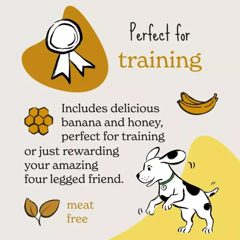 Forthglade Hypoallergenic Plant-Based Banana and Sweet Potato Soft Bite Training Treats-3