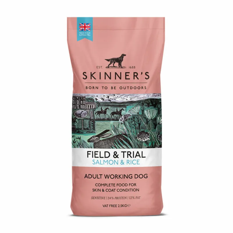 Skinners Field and Trial Salmon and Rice Complete Hypoallergenic Dog Food 2.5kg