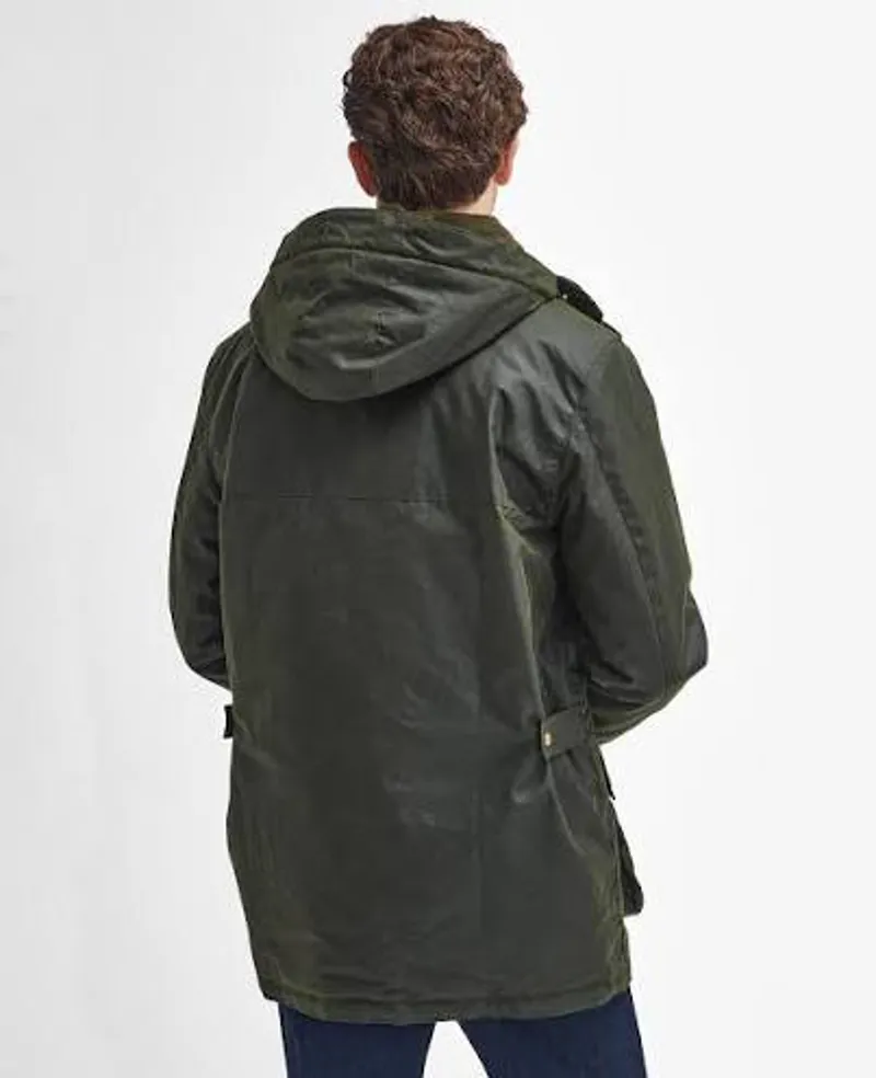 Barbour Men's Bleaberry Wax Jacket Fern-3
