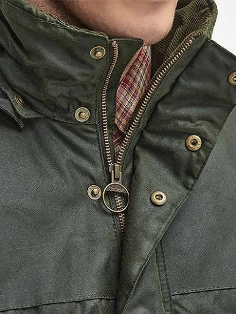 Barbour Men's Bleaberry Wax Jacket Fern-2
